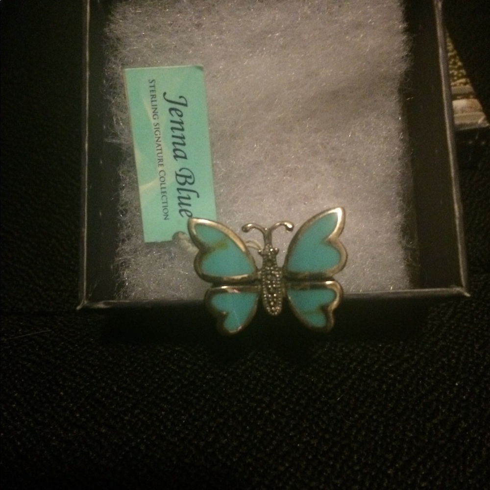 Jenna Blue butterfly ring